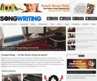 Songwritingmagazine.co.uk(At the heart of great music) Screenshot