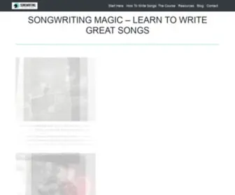 Songwritingmagic.net(Songwriting Magic) Screenshot