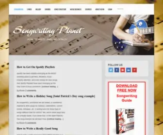 Songwritingplanet.com(Songwriting Planet) Screenshot