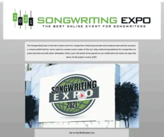 Songwritingsummit.com(The Songwriting Expo) Screenshot