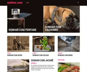 Sonhos.com(Site) Screenshot