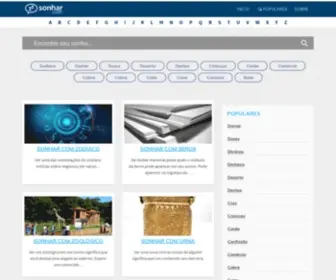 Sonhosesignificado.com.br(Sonhos e Significado) Screenshot