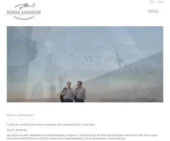 Soniajansson.com(Wedding Photographer in Sweden & worldwide) Screenshot