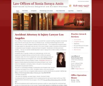 Sonialaw.com(Los Angeles Injury Lawyer) Screenshot