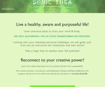 Sonic-Yoga.com(Sonic Yoga) Screenshot