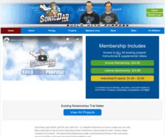 SoniCDad.com(Go Build Something Cool Together) Screenshot