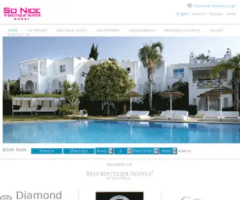 Sonice.com.cy(So Nice Hotel Boutique Hotel in Ayia Napa) Screenshot