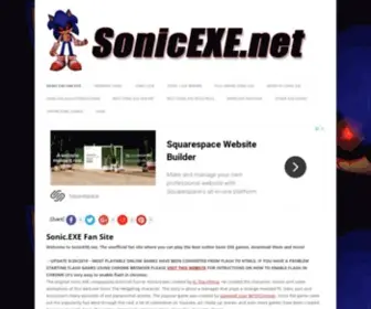 Sonicexe.net(Play Sonic.EXE Games) Screenshot
