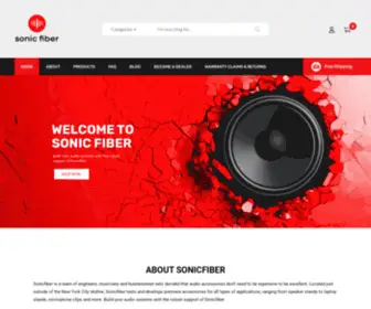 SonicFiber.com(Sonic Fiber Audio Accessories) Screenshot