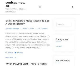 SonicGames.co(Sonicgames) Screenshot