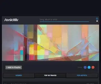 Sonichits.com(Lyrics, Song Meanings & Music Videos) Screenshot