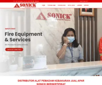 Sonick-Fire.co.id(Distributor Alat Pemadam Kebakaran Jual APAR SONICK Bersertifikat) Screenshot