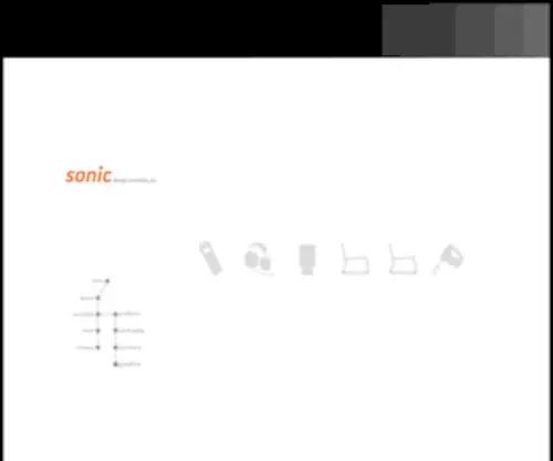 Sonicny.com(SONIC Design New York) Screenshot
