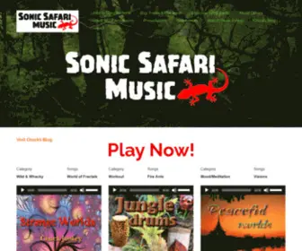 Sonicsafarimusic.com(Sonic Safari Music) Screenshot