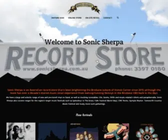 Sonicsherpa.com.au(Sonic Sherpa Records) Screenshot