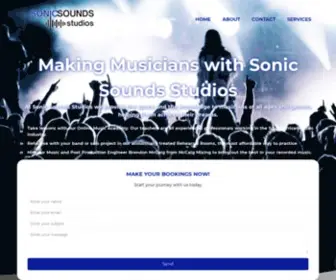 Sonicsounds.co.za(Sonic Sounds Studios provides the space and the knowledge to aspiring musicians of all ages and genres to help them achieve their dreams) Screenshot