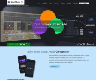 Sonicstudiopro.com(Premier Manufacturer Of Audio Engineering Software) Screenshot