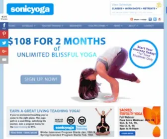 Sonicyoga.com(Sonic yoga) Screenshot
