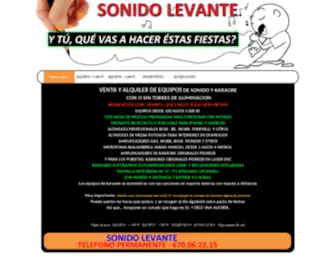 Sonidolevante.com(Website 2020) Screenshot