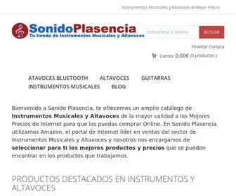 Sonidoplasencia.es(Instrumentos Musicales y Altavoces) Screenshot