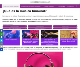 Sonidosbinaurales.com(▷) Screenshot
