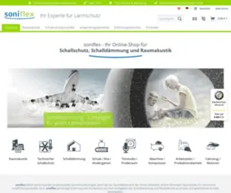 Soniflex.com(Schalldämmung) Screenshot