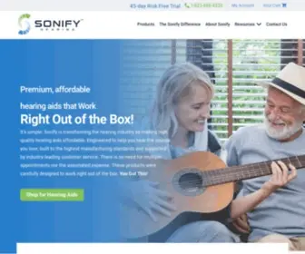 Sonifyhearing.com(Sonify Hearing) Screenshot