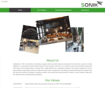 Sonikhk.com(Sonik Interior) Screenshot