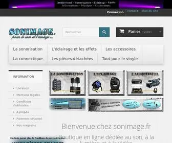 Sonimage.fr(SONIMAGE Sonorisation Lumière Vidéo) Screenshot