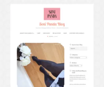 Sonipandablog.com(Fashion blogger with a twist) Screenshot