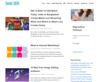 Soniseo.com(Soni SEO) Screenshot