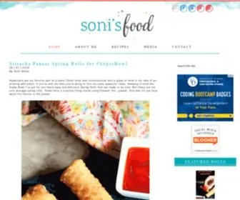 Sonisfood.com(Soni's Food) Screenshot