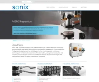 Sonix.com(Scanning Acoustic Microscopy) Screenshot