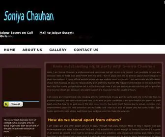 Soniyachauhan.net(Jaipur Escorts) Screenshot