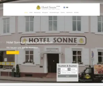 Sonne-Karlsruhe.de(Hotel Sonne Karlsruhe Bester Preis bei Direktbuchung) Screenshot