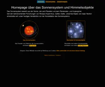 Sonnen-SYstem.de(über) Screenshot