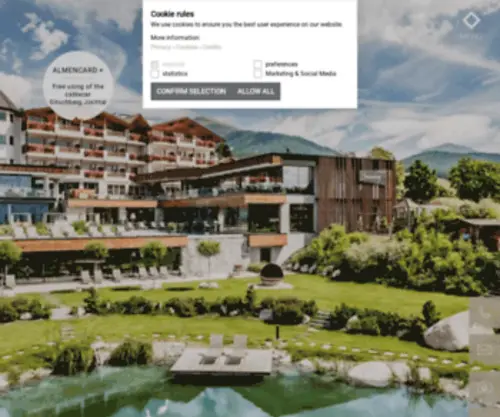 Sonnenberg.it(Alpine Spa Resort Sonnenberg) Screenshot