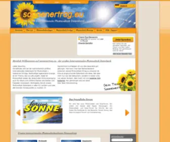 Sonnenertrag.de(Photovoltaik und Solaranlagen Ertrags) Screenshot