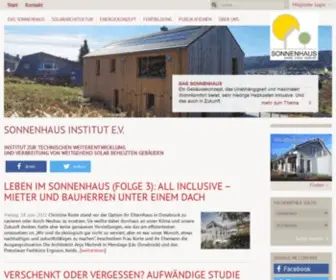 Sonnenhaus-Institut.de(Sonnenhaus Institut e.V) Screenshot
