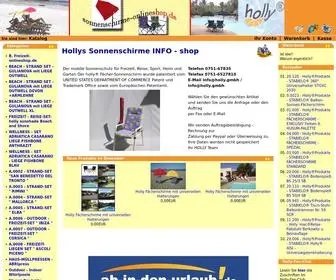 Sonnenschirme-Onlineshop.de(Holly Sonnenschirme Onlineshop) Screenshot