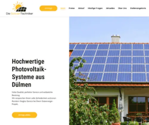 Sonnentechniker.de(Photovoltaik Kaufen Dülmen) Screenshot