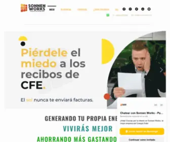 Sonnenworks.com(Sonnen Works Paneles Solares Monterrey) Screenshot