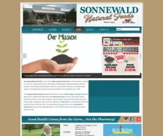 Sonnewald.org(Sonnewald Natural Foods 4796 Lehman Road) Screenshot