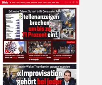 Sonntagsblick.ch(Nachrichten und Schlagzeilen aus der Schweiz und aller Welt) Screenshot