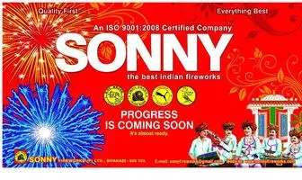 Sonnyfireworks.com(Sonny Fireworks Pvt.Ltd) Screenshot