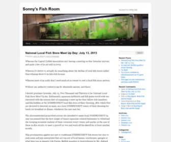 Sonnysfishroom.com(An aquarium hobby blog) Screenshot