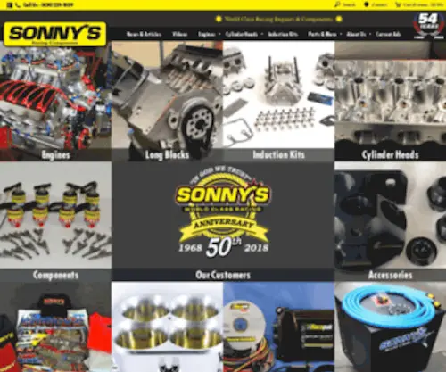 Sonnysracing.com(Drag Racing Engines) Screenshot