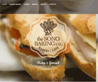 Sonobaking.com(The SoNo Baking Company) Screenshot
