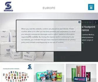 Sonocoeurope.com(Sonoco) Screenshot