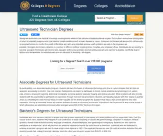 Sonogramtechnician.org(Ultrasound Technician Degrees) Screenshot
